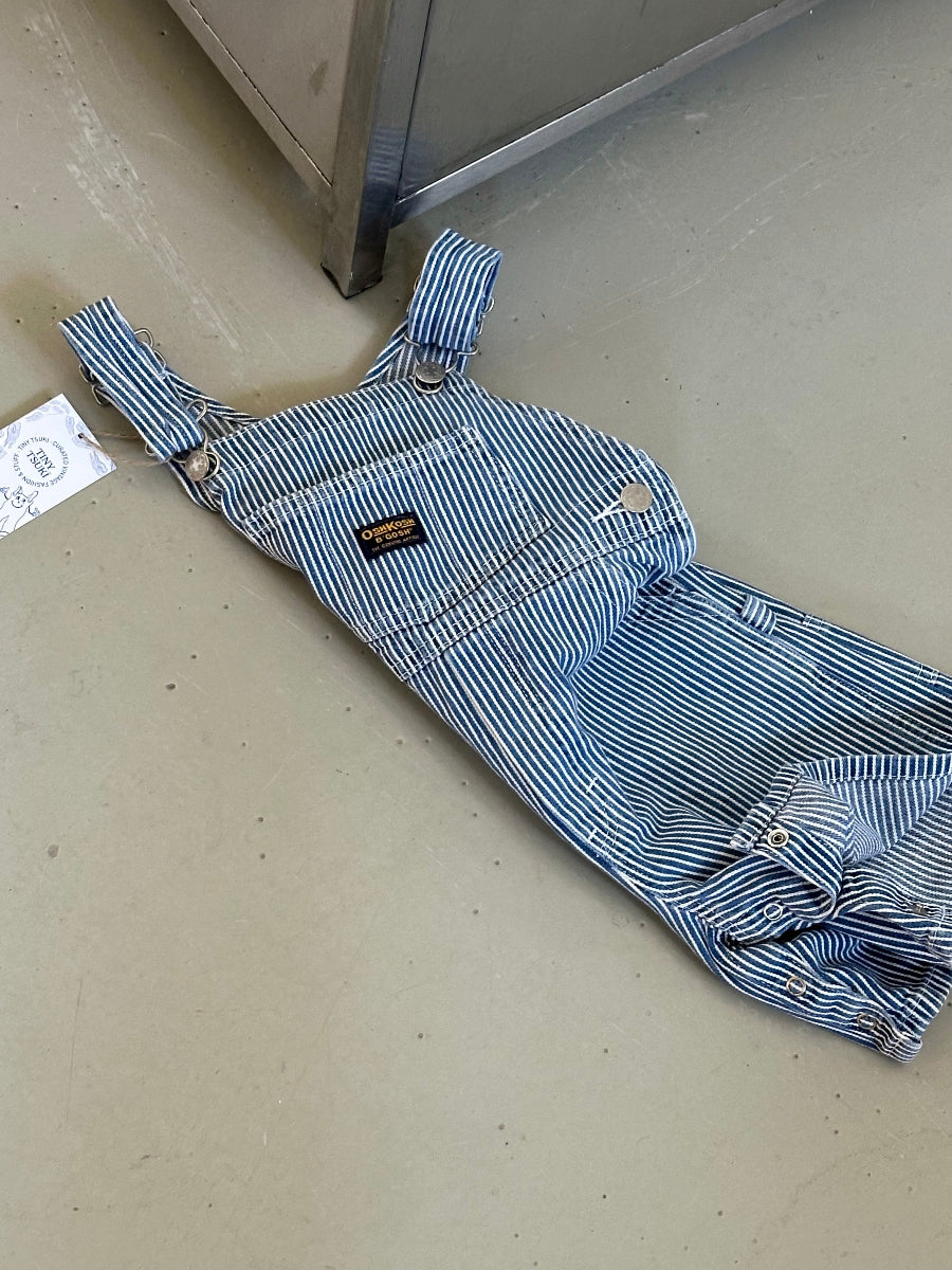 Vintage Oshkosh B'gosh striped shortalls – Tiny Tsuki