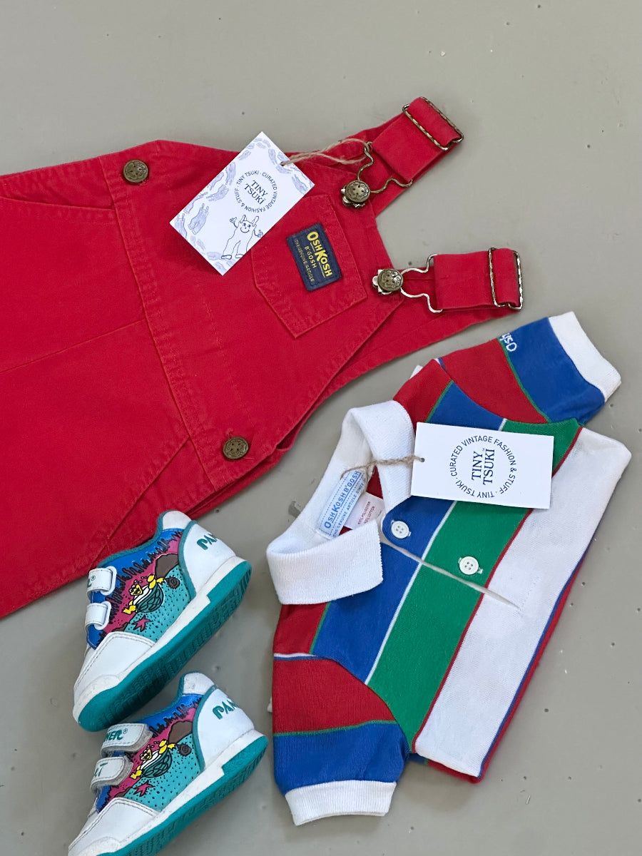 Vintage Oshkosh overalls red – Tiny Tsuki